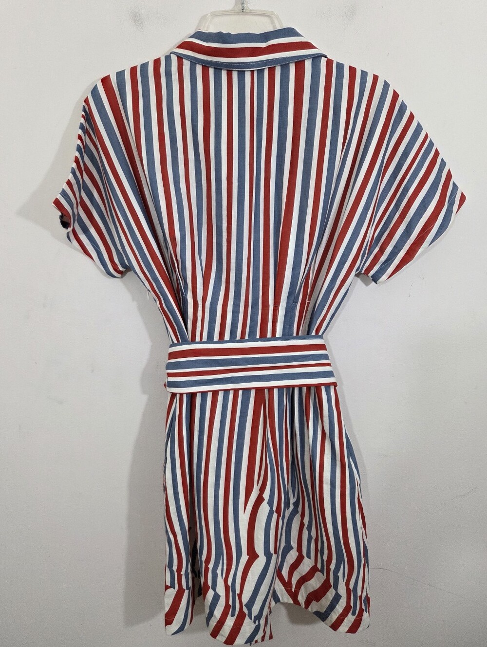 NWT Tuckernuck Mini Callie Dress Americana Wavy Stripe Linen Blend Size Small - Picture 7 of 10